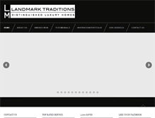 Tablet Screenshot of landmarkluxuryhomes.com